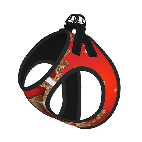 M Leash Hundegeschirr, kleine Größe, Aufschrift "Merry Christmas", reflektierend, für Outdoor und Spaziergänge mit dem Hund M Leash Hundegeschirr, kleine Größe, Aufschrift "Merry Christmas", reflektierend, für Outdoor und Spaziergänge mit dem Hund von ZHAOUR
