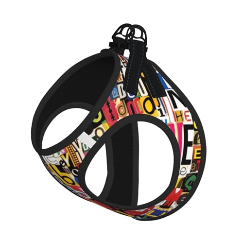 M Leash Hundegeschirr, kleine Größe, Buchstaben- und Zahlenaufdruck, reflektierend, für Outdoor und Spaziergänge mit dem Hund M Leash Hundegeschirr, kleine Größe, Buchstaben- und Zahlenaufdruck, reflektierend, für Outdoor und Spaziergänge mit dem Hund von ZHAOUR