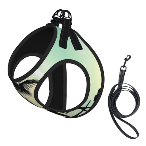 M Leash Hundegeschirr, kleine Größe, Ehepaar, Spaziergänge am Strand, bedruckt, Haustier-Leinen-Set, reflektierend, für Outdoor und Spaziergänge mit dem Hund M Leash Hundegeschirr, kleine Größe, Ehepaar, Spaziergänge am Strand, bedruckt, Haustier-Leinen-Set, reflektierend, für Outdoor und Spaziergänge mit dem Hund von ZHAOUR