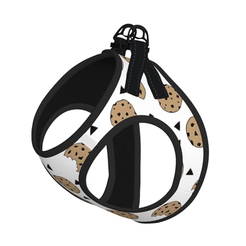 M Leash Hundegeschirr, kleine Größe, Kekse, Schokolade, Kekse, Druck, Haustier-Leine, reflektierend, für Outdoor und Spaziergänge mit dem Hund von ZHAOUR