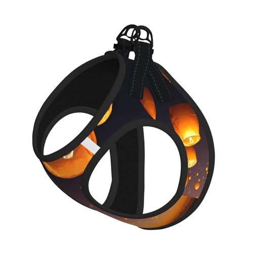 M Leash Hundegeschirr, kleine Größe, chinesische fliegende Laternen, bedruckt, Haustier-Leinen-Set, reflektierend, für Outdoor und Spaziergänge mit dem Hund M Leash Hundegeschirr, kleine Größe, chinesische fliegende Laternen, bedruckt, Haustier-Leinen-Set, reflektierend, für Outdoor und Spaziergänge mit dem Hund von ZHAOUR