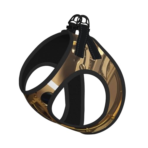 M Leash Hundegeschirr, kleine Größe, cooler Steampunk-Getriebe-Druck, Haustier-Leinen-Set, reflektierend, für Outdoor und Spaziergänge mit dem Hund von ZHAOUR
