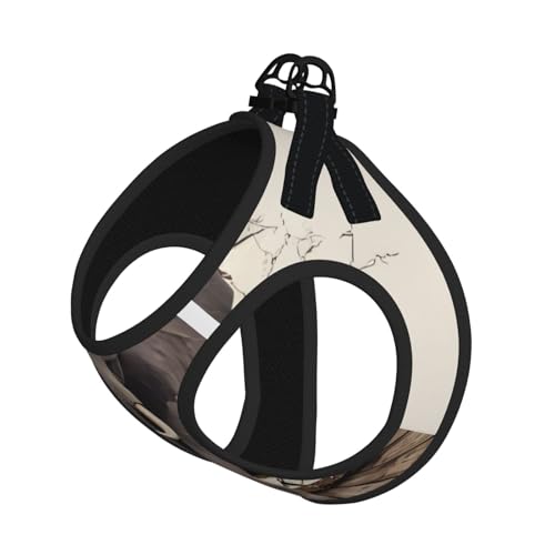 M Leash Hundegeschirr, kleine Größe, gebrochene Wand, Elefanten-Druck, Haustier-Leinen-Set, reflektierend, für Outdoor und Spaziergänge mit dem Hund von ZHAOUR