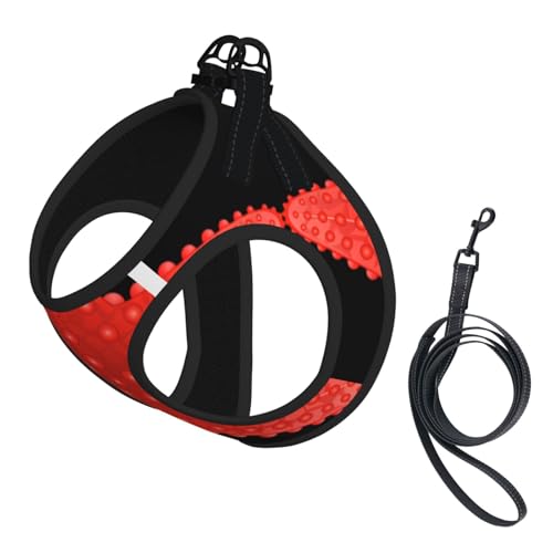 M Leash Hundegeschirr, kleine Größe, roter Seestern-Druck, Haustier-Leinen-Set, reflektierend, für Outdoor und Spaziergänge mit dem Hund M Leash Hundegeschirr, kleine Größe, roter Seestern-Druck, Haustier-Leinen-Set, reflektierend, für Outdoor und Spaziergänge mit dem Hund von ZHAOUR