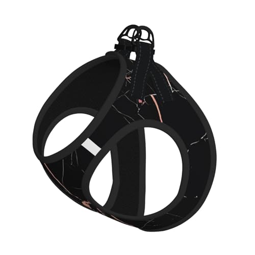M Leash Hundegeschirr, kleine Größe, schwarz-rotgoldener Marmor-Druck, Haustier-Leinen-Set, reflektierend, für Outdoor und Spaziergänge mit dem Hund M Leash Hundegeschirr, kleine Größe, schwarz-rotgoldener Marmor-Druck, Haustier-Leinen-Set, reflektierend, für Outdoor und Spaziergänge mit dem Hund von ZHAOUR