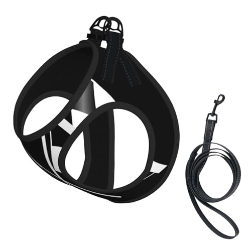 M Leash Hundegeschirr, kleine Größe, schwarz-weiß, karierte Flaggen, Muster, reflektierend, für draußen und mit dem Hund spazieren gehen M Leash Hundegeschirr, kleine Größe, schwarz-weiß, karierte Flaggen, Muster, reflektierend, für draußen und mit dem Hund spazieren gehen von ZHAOUR