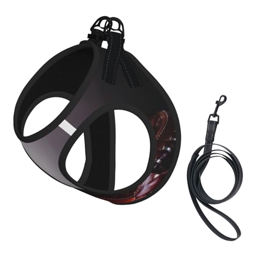 M Leash Hundegeschirr, kleiner Pferdesattel mit Cowboyhut, Wilddruck, Haustier-Leinen-Set, reflektierend, für Outdoor und Spaziergänge mit dem Hund M Leash Hundegeschirr, kleiner Pferdesattel mit Cowboyhut, Wilddruck, Haustier-Leinen-Set, reflektierend, für Outdoor und Spaziergänge mit dem Hund von ZHAOUR