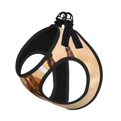 M Leash Hundegeschirr, kleines Laufpferd in Wüstensand, Sturmdruck, Haustier-Leinen-Set, reflektierend, für Outdoor und Spaziergänge mit dem Hund M Leash Hundegeschirr, kleines Laufpferd in Wüstensand, Sturmdruck, Haustier-Leinen-Set, reflektierend, für Outdoor und Spaziergänge mit dem Hund von ZHAOUR