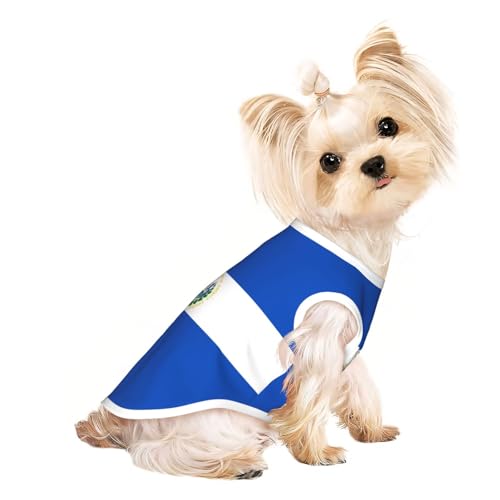 M Pet Atmungsaktives ärmelloses T-Shirt – leichtes El Salvador Print Tanktop Outfit für kleine mittelgroße Hunde M Pet Atmungsaktives ärmelloses T-Shirt – leichtes El Salvador Print Tanktop Outfit für kleine mittelgroße Hunde von ZHAOUR