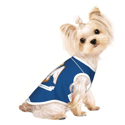 M Pet atmungsaktives ärmelloses T-Shirt – leichtes Tanktop mit Louisiana-Flaggen-Druck, für kleine und mittelgroße Hunde M Pet atmungsaktives ärmelloses T-Shirt – leichtes Tanktop mit Louisiana-Flaggen-Druck, für kleine und mittelgroße Hunde von ZHAOUR