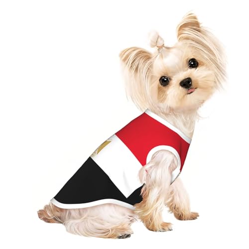 M Pet atmungsaktives ärmelloses T-Shirt – leichtes Tanktop mit ägyptischer Flagge, für kleine und mittelgroße Hunde M Pet atmungsaktives ärmelloses T-Shirt – leichtes Tanktop mit ägyptischer Flagge, für kleine und mittelgroße Hunde von ZHAOUR