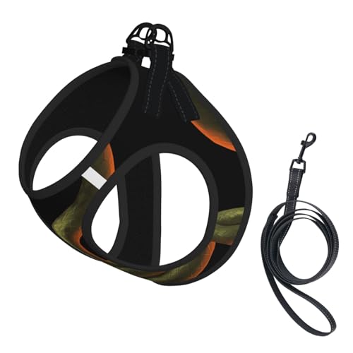 S Leash Hundegeschirr, klein, Schlangenmuster, reflektierend, für Outdoor und Spaziergänge mit dem Hund S Leash Hundegeschirr, klein, Schlangenmuster, reflektierend, für Outdoor und Spaziergänge mit dem Hund von ZHAOUR