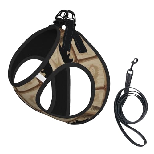 S Leash Hundegeschirr, klein, rustikaler Lodge-Druck, reflektierend, für Outdoor und Spaziergänge mit dem Hund S Leash Hundegeschirr, klein, rustikaler Lodge-Druck, reflektierend, für Outdoor und Spaziergänge mit dem Hund von ZHAOUR