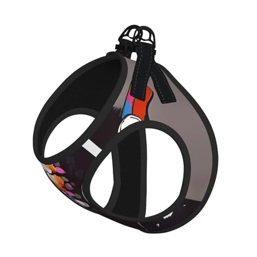 S Leash Hundegeschirr, kleine Größe, Affe, Musikdruck, Haustier-Leinen-Set, reflektierend, für Outdoor und Spaziergänge mit dem Hund S Leash Hundegeschirr, kleine Größe, Affe, Musikdruck, Haustier-Leinen-Set, reflektierend, für Outdoor und Spaziergänge mit dem Hund von ZHAOUR