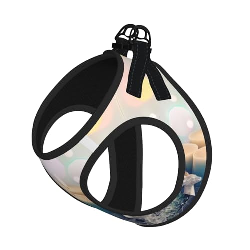S Leash Hundegeschirr, kleine Größe, Aufschrift "Merry Christmas" mit Kerzendruck, reflektierend, für Outdoor und Spaziergänge mit dem Hund S Leash Hundegeschirr, kleine Größe, Aufschrift "Merry Christmas" mit Kerzendruck, reflektierend, für Outdoor und Spaziergänge mit dem Hund von ZHAOUR