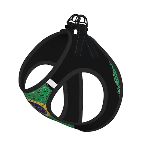 S Leash Hundegeschirr, kleine Größe, Brasilien-Druck, Haustier-Leinen-Set, reflektierend, für Outdoor und Spaziergänge mit dem Hund S Leash Hundegeschirr, kleine Größe, Brasilien-Druck, Haustier-Leinen-Set, reflektierend, für Outdoor und Spaziergänge mit dem Hund von ZHAOUR