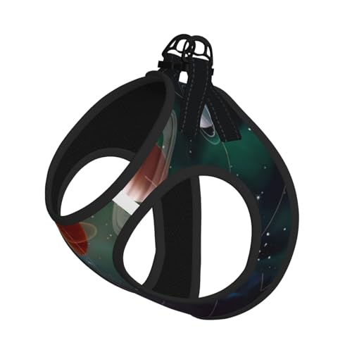 S Leash Hundegeschirr, kleine Größe, Planet, Weltraum, Sonnensystem, bedruckt, Haustier-Leinen-Set, reflektierend, für Outdoor und Spaziergänge mit dem Hund S Leash Hundegeschirr, kleine Größe, Planet, Weltraum, Sonnensystem, bedruckt, Haustier-Leinen-Set, reflektierend, für Outdoor und Spaziergänge mit dem Hund von ZHAOUR