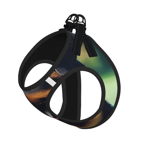 S Leash Hundegeschirr, kleine Größe, Rottweiler-Hund, bedruckt, reflektierend, für Outdoor und Spaziergänge mit dem Hund von ZHAOUR