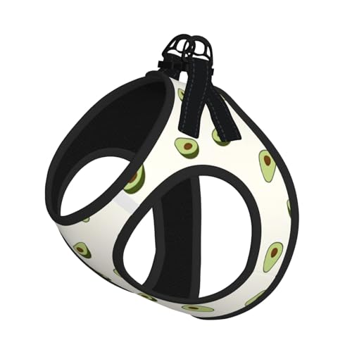 S Leash Hundegeschirr, kleine Größe, niedlicher Avocado-Druck, reflektierend, für Outdoor und Spaziergänge mit dem Hund von ZHAOUR