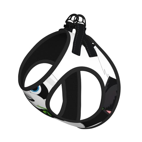 S Leash Hundegeschirr, kleine Größe, niedlicher Panda-Druck, Haustier-Leinen-Set, reflektierend, für Outdoor und Spaziergänge mit dem Hund S Leash Hundegeschirr, kleine Größe, niedlicher Panda-Druck, Haustier-Leinen-Set, reflektierend, für Outdoor und Spaziergänge mit dem Hund von ZHAOUR