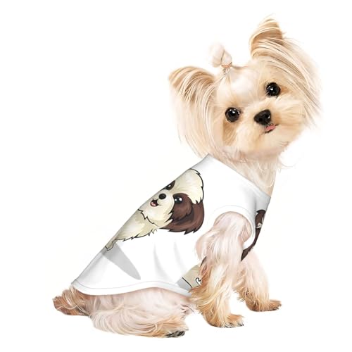 S Pet atmungsaktives ärmelloses T-Shirt – leichtes Shih Tzu Hunde-Tanktop für kleine und mittelgroße Hunde S Pet atmungsaktives ärmelloses T-Shirt – leichtes Shih Tzu Hunde-Tanktop für kleine und mittelgroße Hunde von ZHAOUR