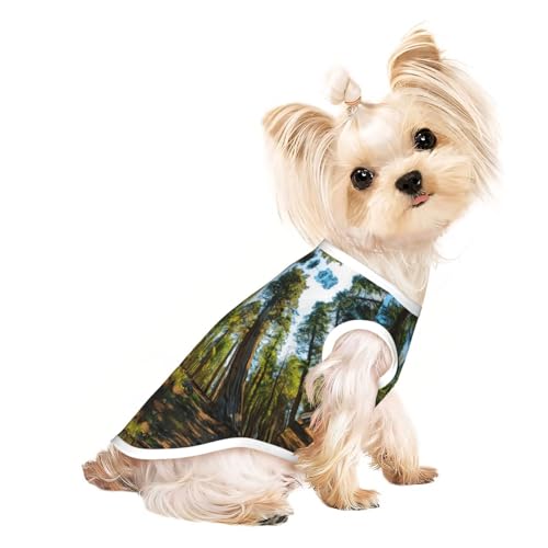 S Pet atmungsaktives ärmelloses T-Shirt – leichtes Tanktop mit natürlichem Zedernmuster, Outfit für kleine und mittelgroße Hunde S Pet atmungsaktives ärmelloses T-Shirt – leichtes Tanktop mit natürlichem Zedernmuster, Outfit für kleine und mittelgroße Hunde von ZHAOUR