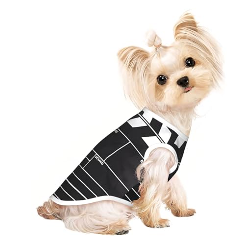 S Pet atmungsaktives ärmelloses T-Shirt – leichtes klassisches Filmschindel-Tanktop mit schwarzem Aufdruck für kleine und mittelgroße Hunde S Pet atmungsaktives ärmelloses T-Shirt – leichtes klassisches Filmschindel-Tanktop mit schwarzem Aufdruck für kleine und mittelgroße Hunde von ZHAOUR