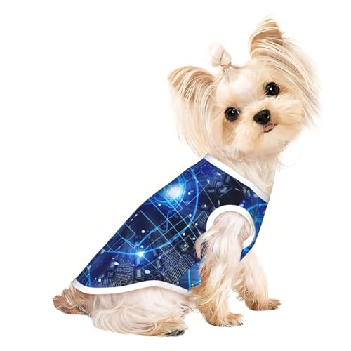 S Pet atmungsaktives ärmelloses T-Shirt – leichtes künstliches Intelligenz-Tanktop mit Gehirndruck, Outfit für kleine und mittelgroße Hunde S Pet atmungsaktives ärmelloses T-Shirt – leichtes künstliches Intelligenz-Tanktop mit Gehirndruck, Outfit für kleine und mittelgroße Hunde von ZHAOUR