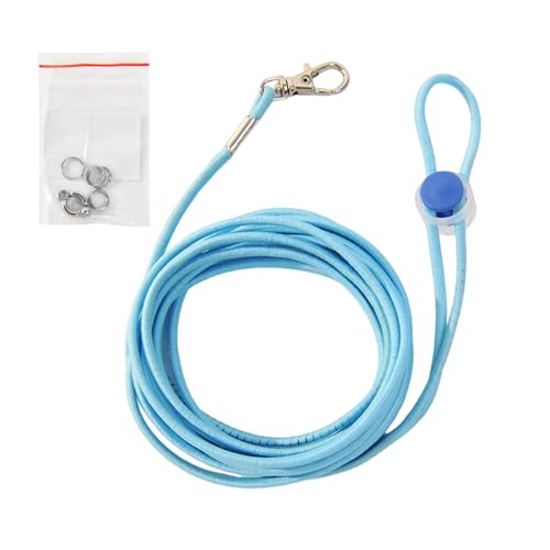 ZHAPEG Ausbruchsichere Papageienleine mit Kordel, elastische Vogelleine mit Metall-Knöchelringen, Haustier-Vogel-Trainingsseil, 3 m ZHAPEG Ausbruchsichere Papageienleine mit Kordel, elastische Vogelleine mit Metall-Knöchelringen, Haustier-Vogel-Trainingsseil, 3 m von ZHAPEG