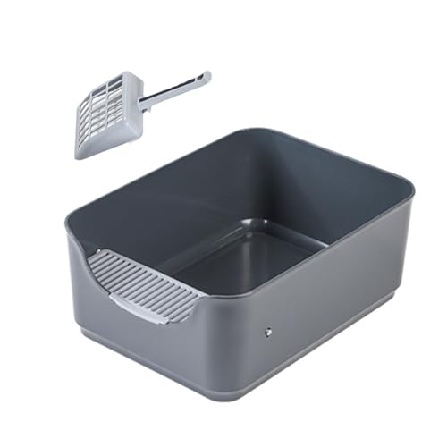 ZHAPEG Katzentoilette mit hoher Seite, halb geschlossen, mit abnehmbarer Pfanne, Katzentoilette für kleine Medien und große Katzen ZHAPEG Katzentoilette mit hoher Seite, halb geschlossen, mit abnehmbarer Pfanne, Katzentoilette für kleine Medien und große Katzen von ZHAPEG