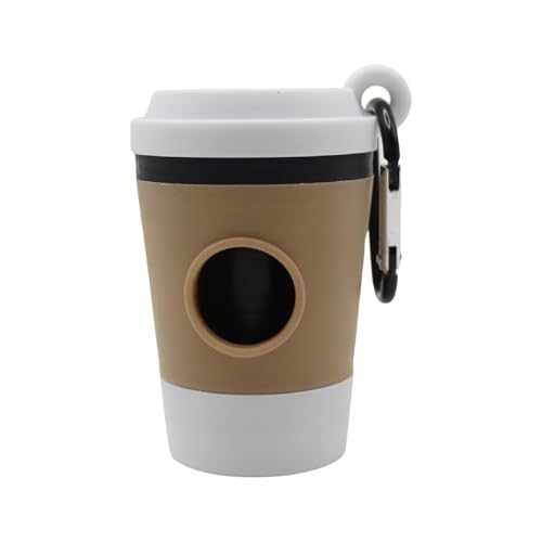 ZHAPEG Kreativer Kaffee-Hundekotbeutelspender für Spaziergänge und Reisen im Freien von ZHAPEG