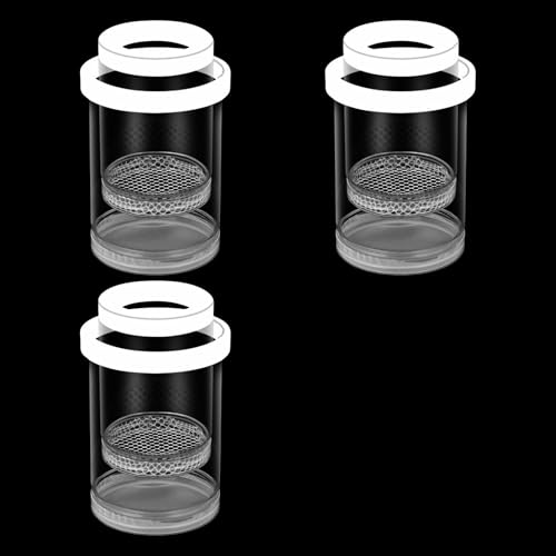 ZHAPEG Set mit 3 schwimmenden Fisch-Züchterboxen, Aquarien, Kindergartenkammer, Isolationsbox für Bettafish Garnelen Clownfische sicher von ZHAPEG