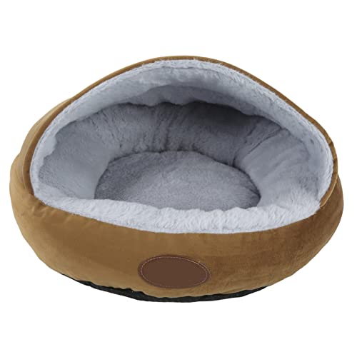 ZHDOKA Haustiernest in Muschelform, halbgeschlossenes Plüsch, für kleine Haustiere, Hunde, Katzen, Winter, Warmhaltebett, rund, mit Kapuze, gemütliches Katzenhöhlenbett für kleine Haustiere, Katzen, ZHDOKA Haustiernest in Muschelform, halbgeschlossenes Plüsch, für kleine Haustiere, Hunde, Katzen, Winter, Warmhaltebett, rund, mit Kapuze, gemütliches Katzenhöhlenbett für kleine Haustiere, Katzen, von ZHDOKA