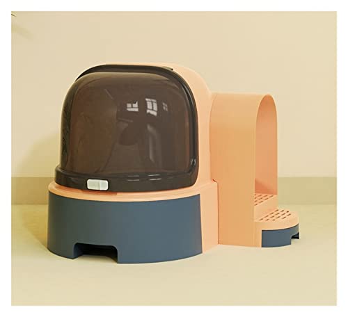 Automatische Katzentoilette Extra große, vollständig geschlossene Katzentoilette, Korridor, Anti-Gürtel, Sand, spritzwassergeschützt, Desodorierung, Katzen-Kätzchen-Toilette mit Schublade (Color : Or Automatische Katzentoilette Extra große, vollständig geschlossene Katzentoilette, Korridor, Anti-Gürtel, Sand, spritzwassergeschützt, Desodorierung, Katzen-Kätzchen-Toilette mit Schublade (Color : Or von ZHELLY