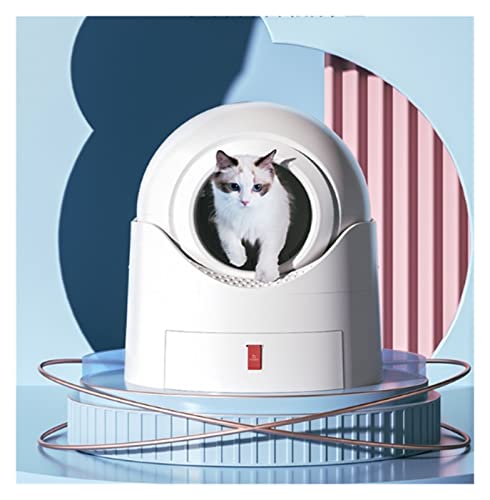 Automatische Katzentoilette Übergroße Katzentoilette, geschlossene, automatische, intelligente Schale, geschlossene Katzentoilette, selbstreinigend, Produkte for extra große Katzen von ZHELLY