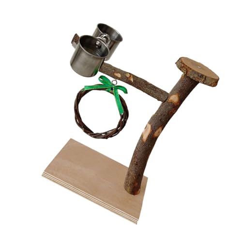 Vogelschaukel Papageienkäfig Spielzeug Holz Schaukel Sitzstange Tablett Fütterung Tassen Training für kleine Vogel Papageien Vogeltraining Sitzstange Ständer Vogelschaukel Papageienkäfig Spielzeug Holz Schaukel Sitzstange Tablett Fütterung Tassen Training für kleine Vogel Papageien Vogeltraining Sitzstange Ständer von ZHENZQ