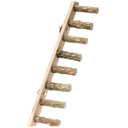 Vogelstange aus Naturholz, Ständer für Papageien, Sittiche, Leiter, Kratzer, für kleine Papageien, Spielzeug Vogelstange aus Naturholz, Ständer für Papageien, Sittiche, Leiter, Kratzer, für kleine Papageien, Spielzeug von ZHENZQ