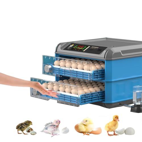 192/256/500 Eierbrüter, automatischer Eierbrutschrank, digitale Luftfeuchtigkeitskontrolle mit automatischer Klappung, einstellbarer Eierabstand, Fahrenheit-Anzeige, für Huhn, Ente, Gans, Vogeleier 192/256/500 Eierbrüter, automatischer Eierbrutschrank, digitale Luftfeuchtigkeitskontrolle mit automatischer Klappung, einstellbarer Eierabstand, Fahrenheit-Anzeige, für Huhn, Ente, Gans, Vogeleier von ZHFENGZHUZ
