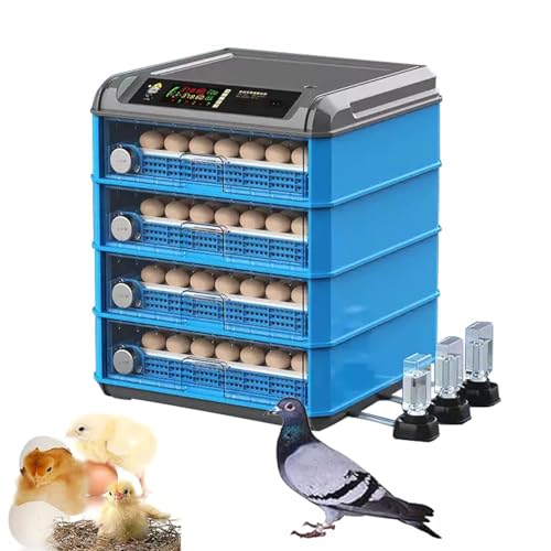 Brutkästen für Bruteier, Eierbrutschrank mit automatischem Eierdrehen und Feuchtigkeitskontrolle, automatische Wasserzugabe von Eiern, Brutkasten für Hühner, Ente, Gans, Tauben, Wachteln (Größe: 192) Brutkästen für Bruteier, Eierbrutschrank mit automatischem Eierdrehen und Feuchtigkeitskontrolle, automatische Wasserzugabe von Eiern, Brutkasten für Hühner, Ente, Gans, Tauben, Wachteln (Größe: 192) von ZHFENGZHUZ