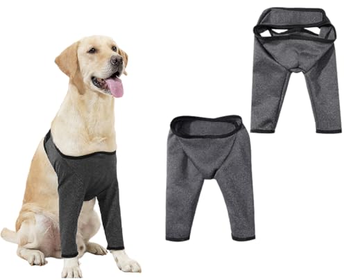ZHHSUNY 1 Stück Ellenbogenbandage für Hunde, Kniebandage zur Unterstützung des vorderen Beins, Anti-Lecken, chirurgische Erholung für Hunde, Prävention von sekundären Verletzungen (S) von ZHHSUNY