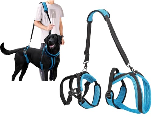 ZHHSUNY Hundegeschirr und Laufschlinge mit doppeltem Griff, Haustier-Heckstütze, Rehabilitationsweste, Tragetasche für ältere Hunde mit Gelenkverletzungen (S) von ZHHSUNY