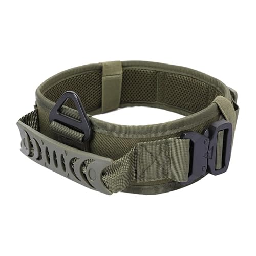 ZHHSUNY Nylon Anti-Verschleiß-Hundehalsband, verstellbares Militär-Hundehalsband mit Kommando-Griff, Training Metallschnalle, verstellbares Hundehalsband für Hunde, professionelles Training, Outdoor ZHHSUNY Nylon Anti-Verschleiß-Hundehalsband, verstellbares Militär-Hundehalsband mit Kommando-Griff, Training Metallschnalle, verstellbares Hundehalsband für Hunde, professionelles Training, Outdoor von ZHHSUNY