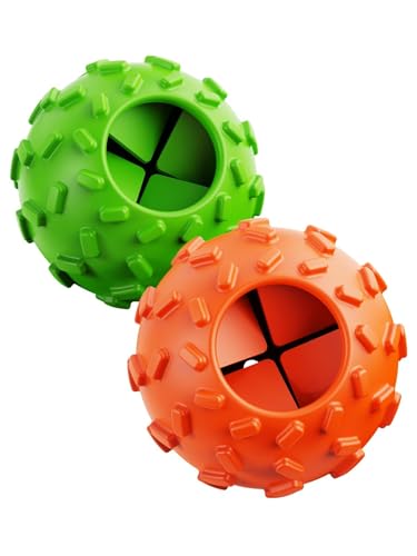 ZHIERDE Hunde-Puzzle-Spielzeug, 2 Stück, kognitives Leckerli-Spielzeug, interaktives Hundespielzeug für Leckerli-Dosierung, langsames Füttern für geistige Stimulation und Angstlinderung von ZHIERDE
