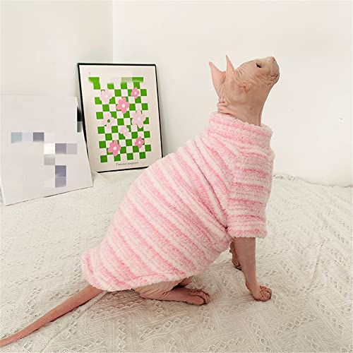 ZHIHAN Sphinx Cat Kleidung Haarlose Katze Devon Herbst/Winter Warme Jacke mit 4 Beinen,Sweatshirt,S+ von ZHIHAN