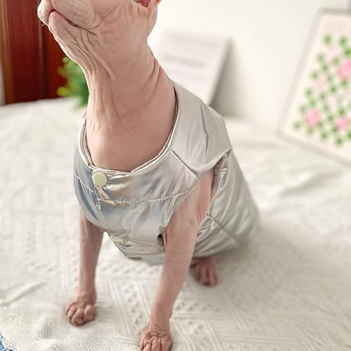 ZHIHAN Sphinx Katze Kleidung haarlose Katze Devon Herbst/Winter Sweatshirt Unterhemd Daunenweste Jacke, Weste Farbe 1, M+ von ZHIHAN
