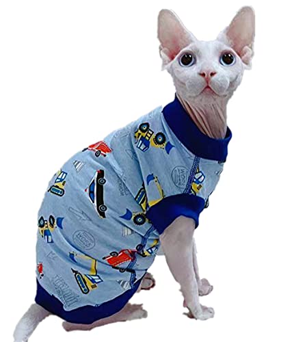 ZHIHAN Sphinx Katzenkleidung Frühjahr und Herbst Unterhemd, Baumwolle Anti-Off, Style 1, S von ZHIHAN