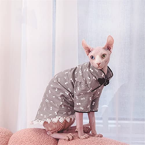 ZHIHAN Sphinx Katzenkleidung Haarlose Katze Devon Autumn Dicker Cheongsam Rock, Grau, XXL ZHIHAN Sphinx Katzenkleidung Haarlose Katze Devon Autumn Dicker Cheongsam Rock, Grau, XXL von ZHIHAN