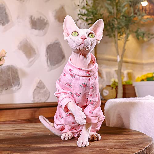 ZHIHAN Sphinx Katzenkleidung Nacktkatze Devon Sommer Dünnschnitt 4-Bein-Kleidung Anti-Mücken-Klima-Kleidung Anti-Rutsch-Sonnenschutz, pink, XXL ZHIHAN Sphinx Katzenkleidung Nacktkatze Devon Sommer Dünnschnitt 4-Bein-Kleidung Anti-Mücken-Klima-Kleidung Anti-Rutsch-Sonnenschutz, pink, XXL von ZHIHAN