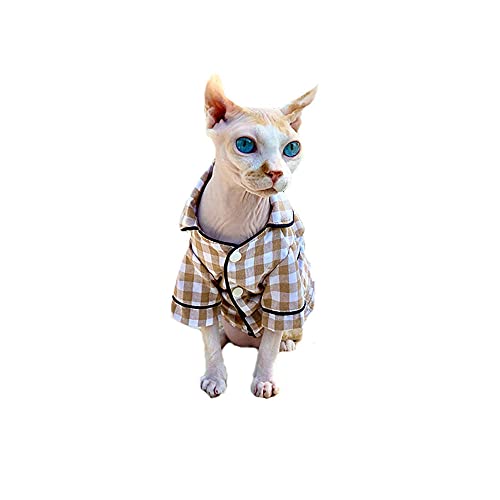 ZHIHAN Sphinx Katzenkleidung Sommer dünne Pyjamas, Klimaanlage Anzug, Farbe 1, XXL + von ZHIHAN