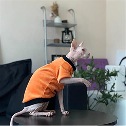 ZHIHAN Sphinx Katzenkleidung haarlose Katze Devon Frühling und Herbst Samtpullover Baumwolle 4-beiniger Mantel,Pullover,S ZHIHAN Sphinx Katzenkleidung haarlose Katze Devon Frühling und Herbst Samtpullover Baumwolle 4-beiniger Mantel,Pullover,S von ZHIHAN